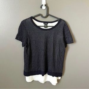 BOGO FREE!! Ann taylor womens patterned layered blouse